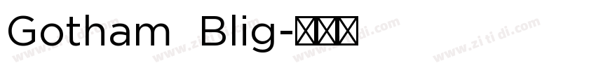 Gotham  Blig字体转换